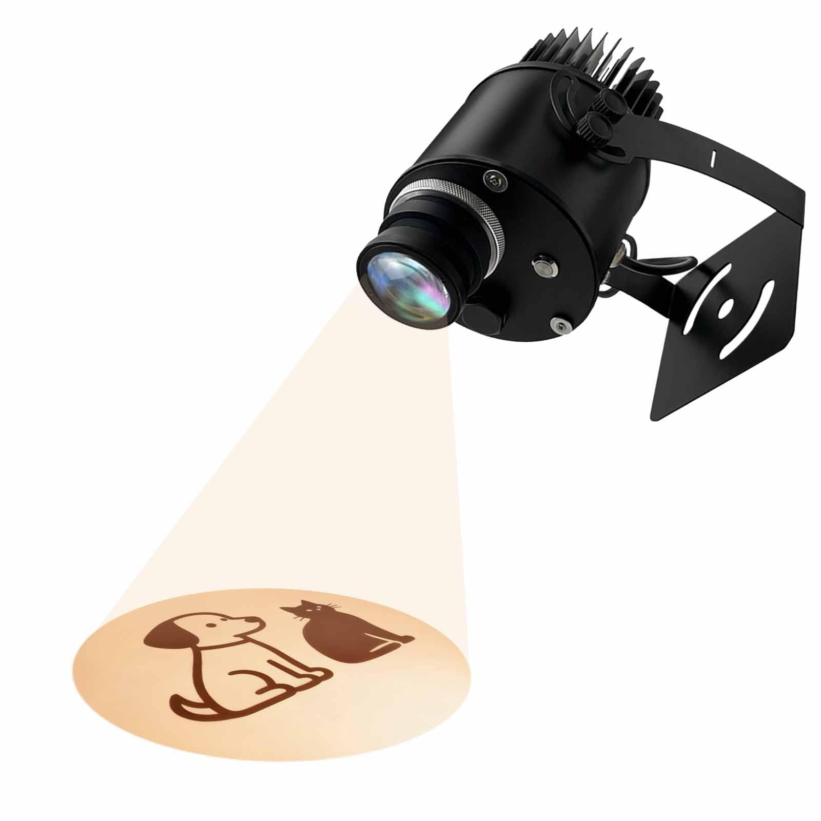 GOBO LED Projektor z niestandardowym obrazem i logo Zewnętrzny wodoodporny projektor 3D na zewnątrz z tekstem (kolor 35 Watts)
