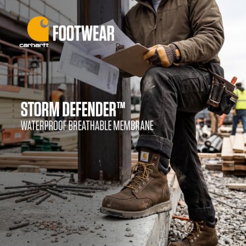 Image of Carhartt Men's Millbrook 6 inch Waterproof Soft Toe Wedge Work Boot