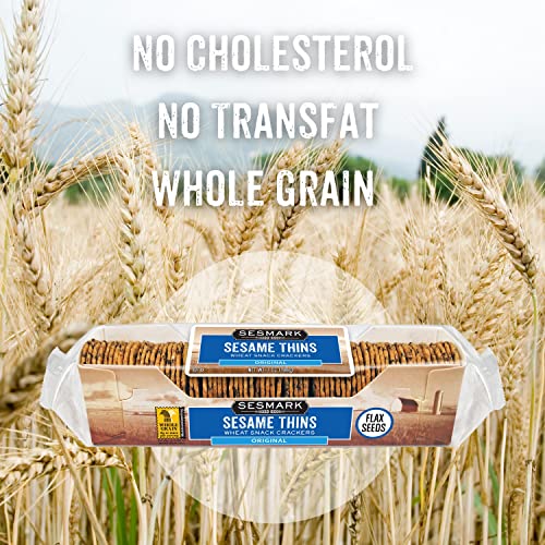 Sesmark Gluten Free Sesame Thins Original - Non Gmo Project Verified - 7.0 Oz (Pack Of 12) #TOP3