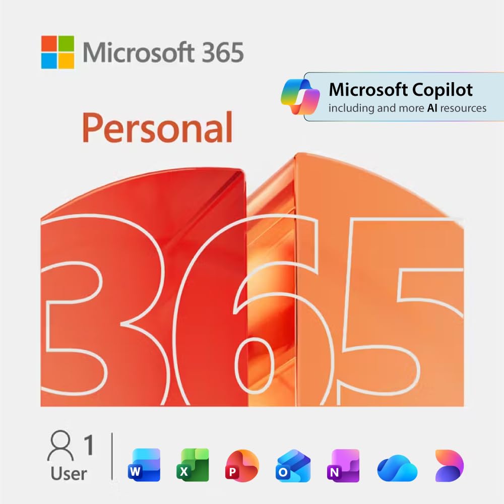 Microsoft 365 Personal - 1 User - 1 TB of cloud storage - Advanced security - Innovative apps with AI - 12-Month Subscription - Windows/Mac/iOS/Android (Email delivery in 2 hours-No CD)-image-19