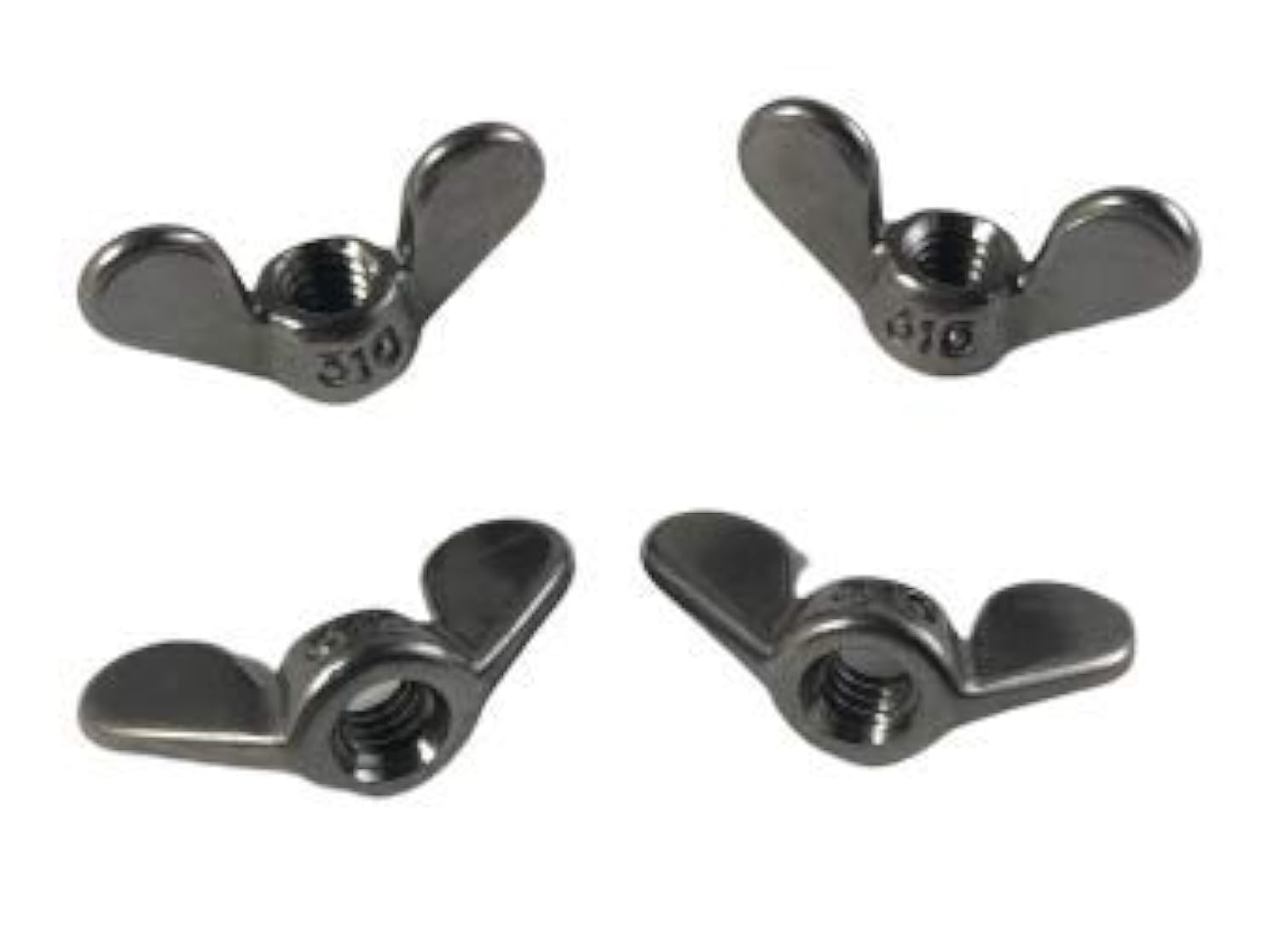 4 Pieces Stainless Steel 316 DIN315 3/8" Wing Nut