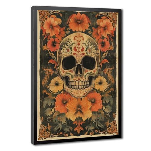 Dia De Los Muertos Calavera toile décorative pleine de vie et d'histoire