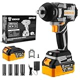 DEKOPRO Akku-Schlagschrauber (1200/1800/2400rpm,1800/2400/2800ipm,20V,800N.M),mit 1pc 2.0A battery,1*charging charger für Haus und Auto