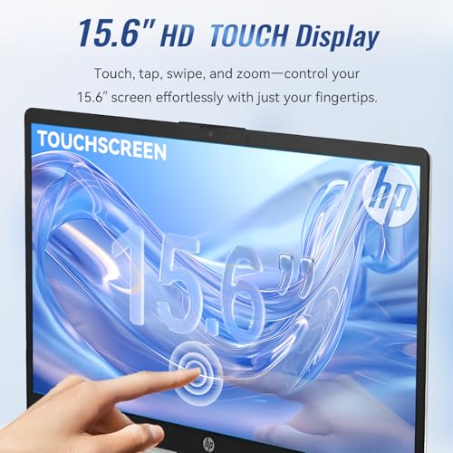 Image of HP 15.6 inch Touchscreen Laptop for Business & Student 2026, Intel Core i3-1315U (Beat i5-1135G7), Copilot AI, Wi-Fi 6, Bluetooth 5.3, Win 11 Pro with Branded Laptop KB Kit(16GB Ram &512GB SSD)