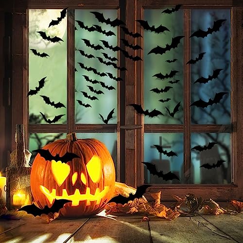 Halloween Party Supplies Hallween Decorations Bats Wall Decor 140PCS Realistic PVC 3D Black Scary Bat Sticker for Creepy Home Decor Halloween Party Decorations DIY Wall Decal Bathroom Indoor Halloween Decor Halloween Party Supplies Hallween Decorations Bats Wall Decor 140PCS Realistic PVC 3D Black Scary Bat Sticker for Creepy Home Decor Halloween Party Decorations DIY Wall Decal Bathroom Indoor Halloween Decor