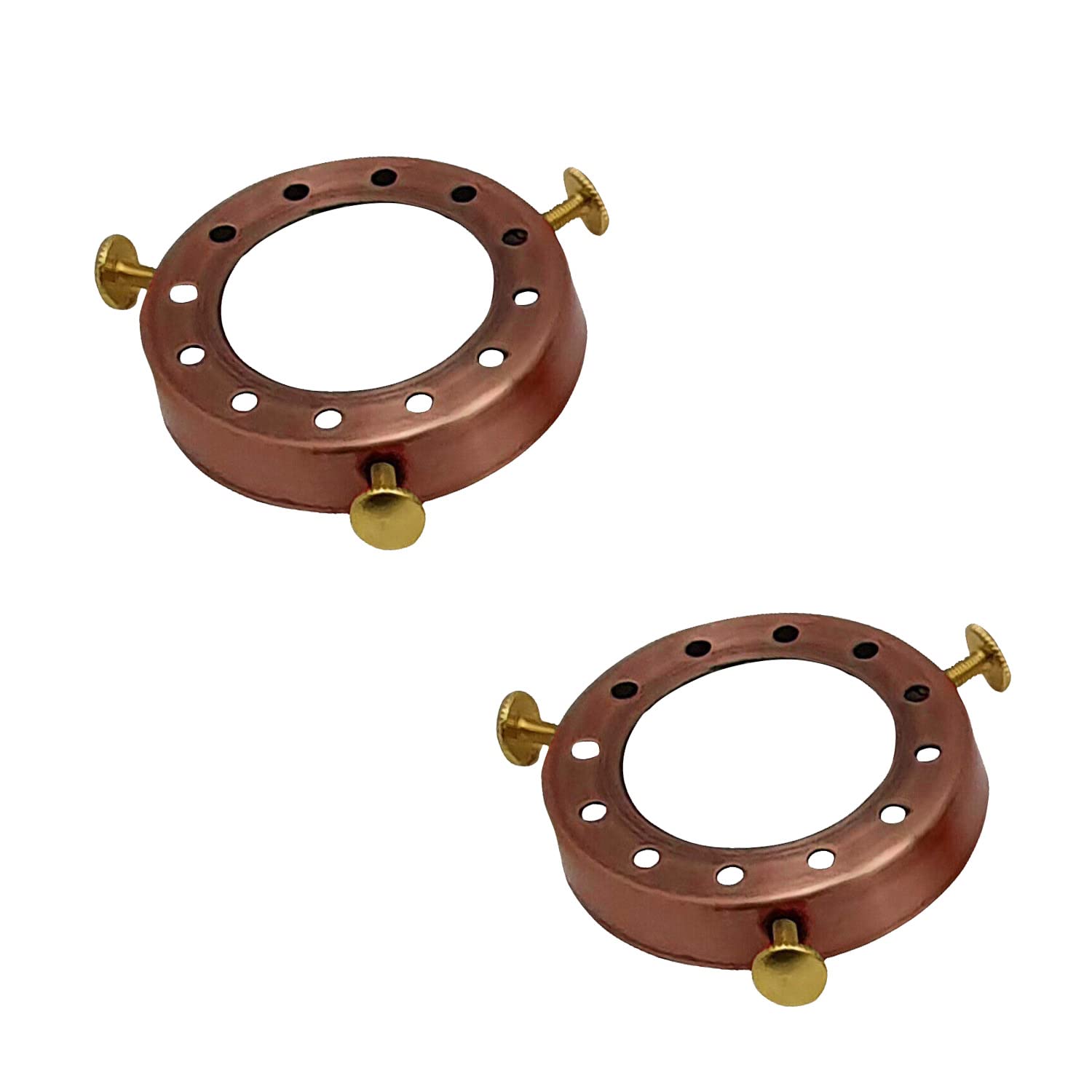 2 Pcs UNO-Type Lamp Shade Holder, 50mm Fitter Adapter Ring for Pendant Lights, Screw-On Lamp Holder Converter for Ceiling & Wall Lamps