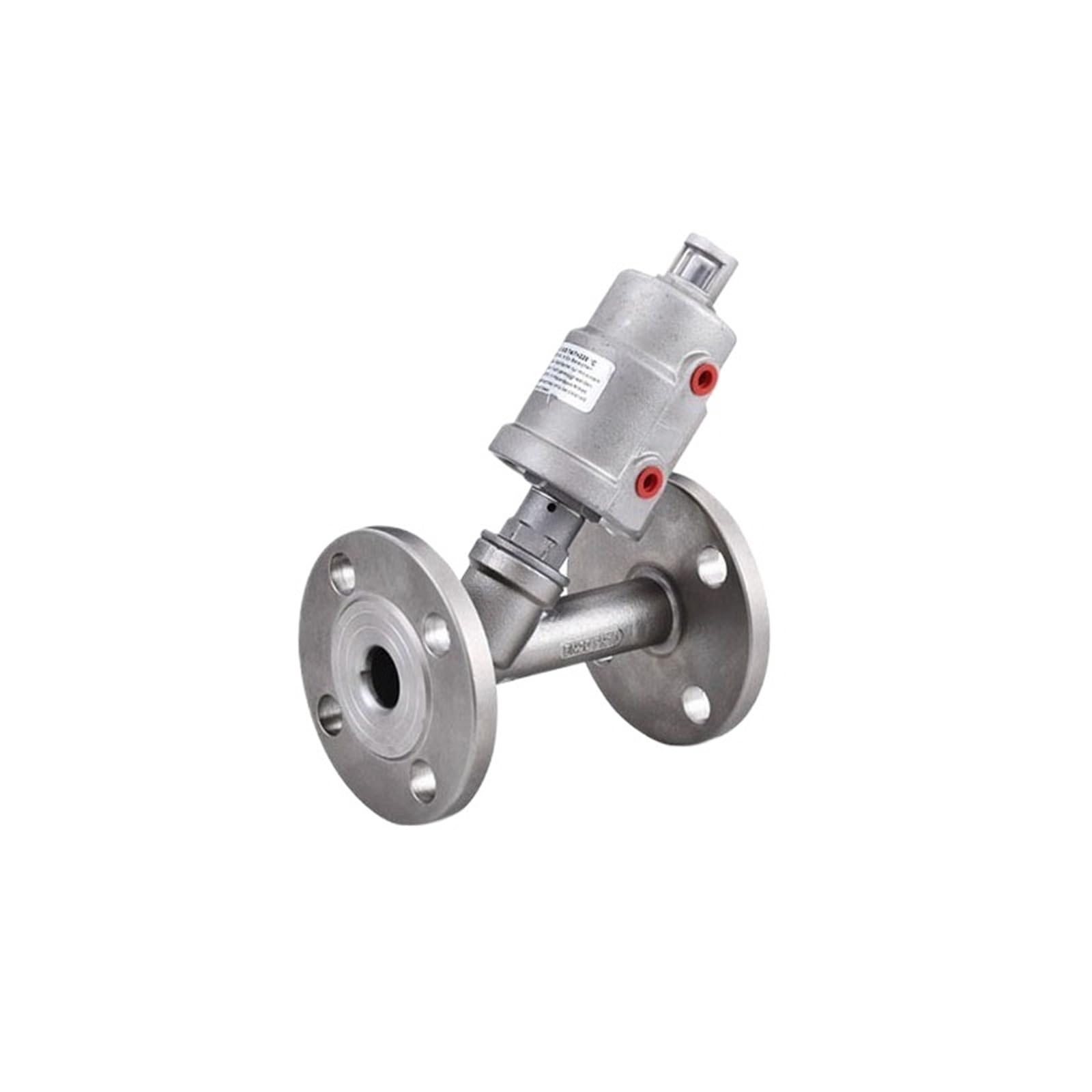 Vanne pneumatique DN50 inox pour stopper les fuites de vapeur sur réseau à bride