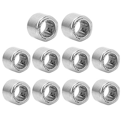 Needle roller bearing, 10Pcs 8mm/10mm I.D 12mm/16mm O.D Drawn Cup Needle Roller Bearing Open End(HF0810)