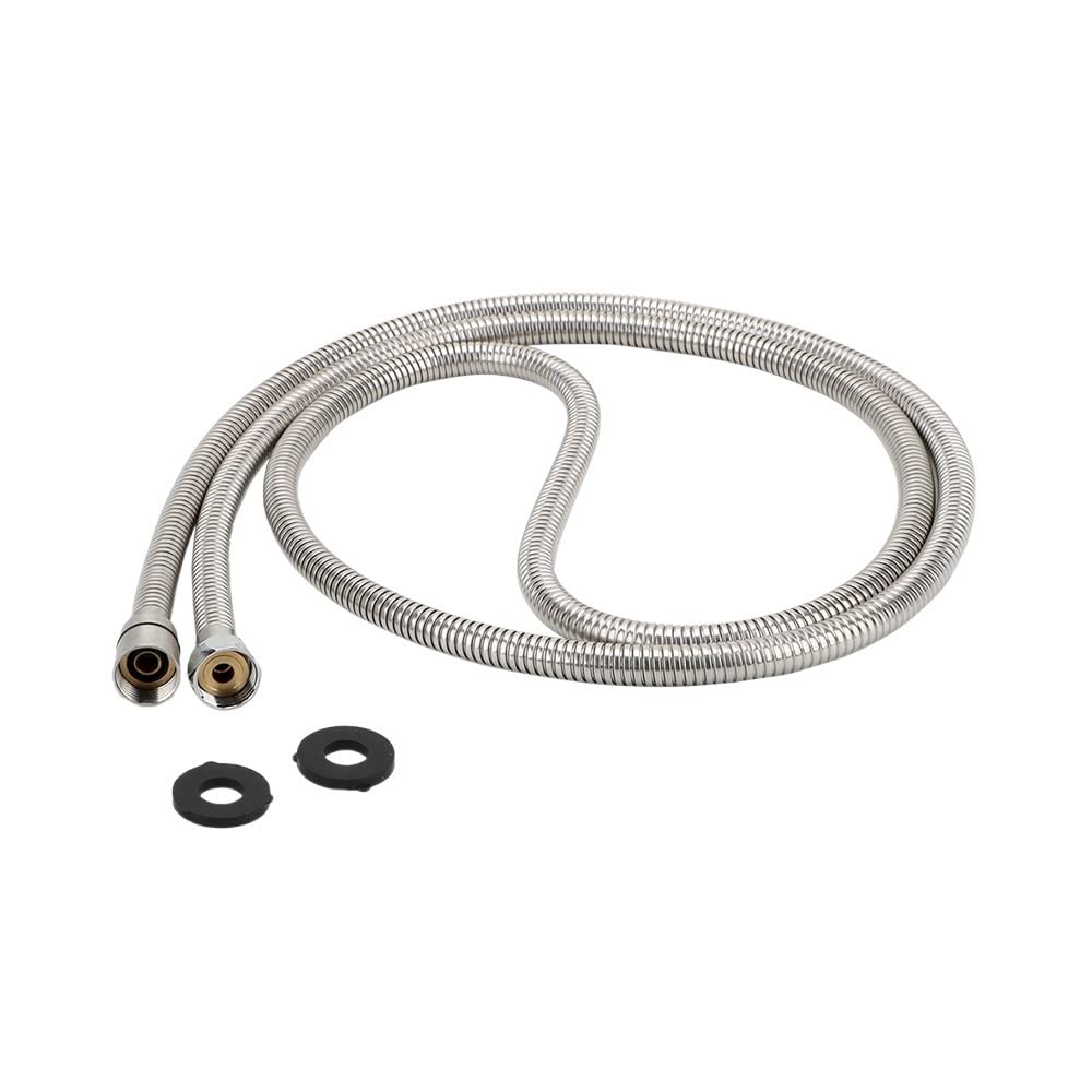Lkfjnhepf 1.5Mstainless Steel Shower Hose High Pressure Shower Hose Plumbing For Bathroom Accessories Pvc Flexible Handheld Anti Winding Gi/2 Universal(1.5Mstainless Steel)