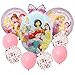 Hilloly 9 PCS Decorazioni Per Compleanni,Palloncini Party Principesse,Decorazioni Per Feste Di Compleanno Palloncini Principesse,Feste Di Compleanno Per Bambini,Feste Di Compleanno Per Bambine
