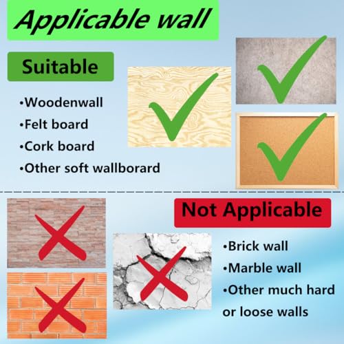 Image of 36 PCS Double Headed Thumb Tacks Push Pin for Picture Hanging, Wall Nails for Hanging, Nails for Wall Decor, Picture Hangers (Gold)