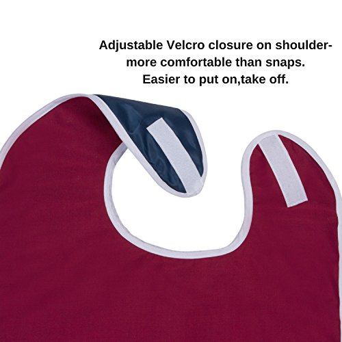 Shorewood Medical SM-0081 Adult Bib For Eating, Waterproof Clothing Protector thumb #3