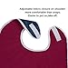 Shorewood Medical Adult Bib for Eating, Waterproof Clothing Protector with Crumb Catcher. Machine Washable (Wide, Red, One Size)