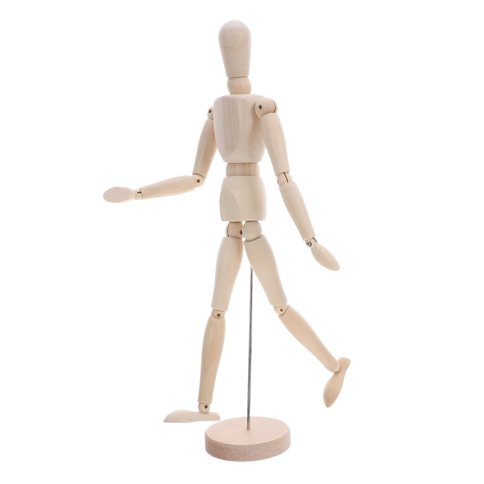 Figurine Décorative pour Artistes Tofficu avec Socle et Mannequin Articulé Bois