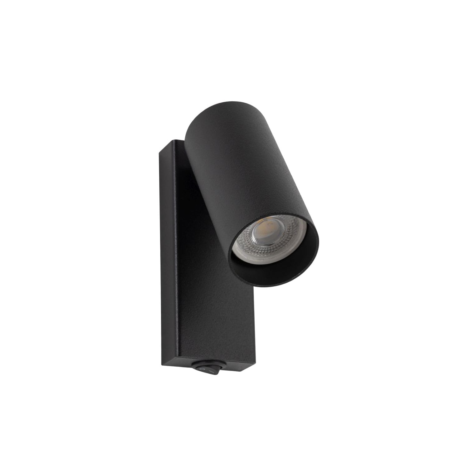 Licht-Erlebnisse Wandstrahler mit Schalter Stahl Schwarz Modern Schlafzimmer Flur GU10 stilvoll B:10 cm Wandlampe Wandspot Wohnzimmer