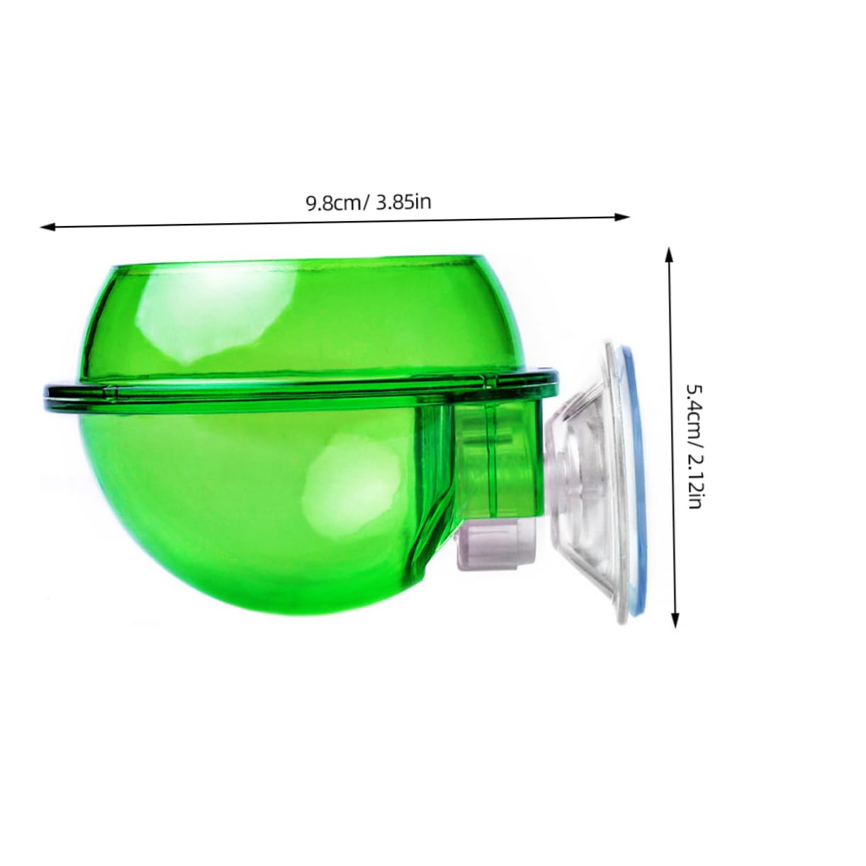 ifundom 4Pcs Lizard Feeder with Suction Cup Escape Pet Bowl for Reptiles Easy to Durable Dish for Food and Water for Chameleons Geckos and Lizards