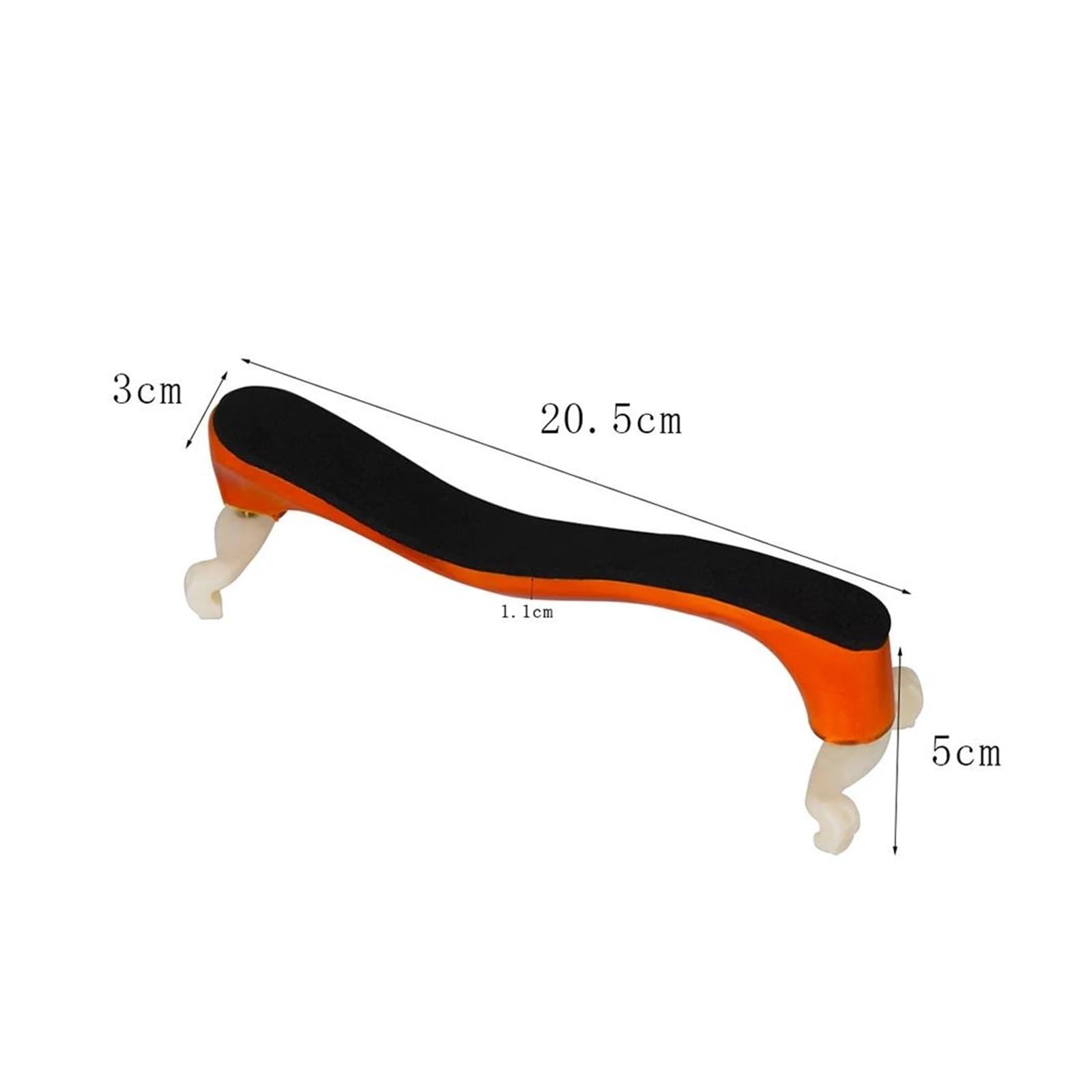 Violin Accessories Kit 4/4 Violin Solid Wood Padded Soft Comfortable Sponge Support Shoulder Pad Accessories