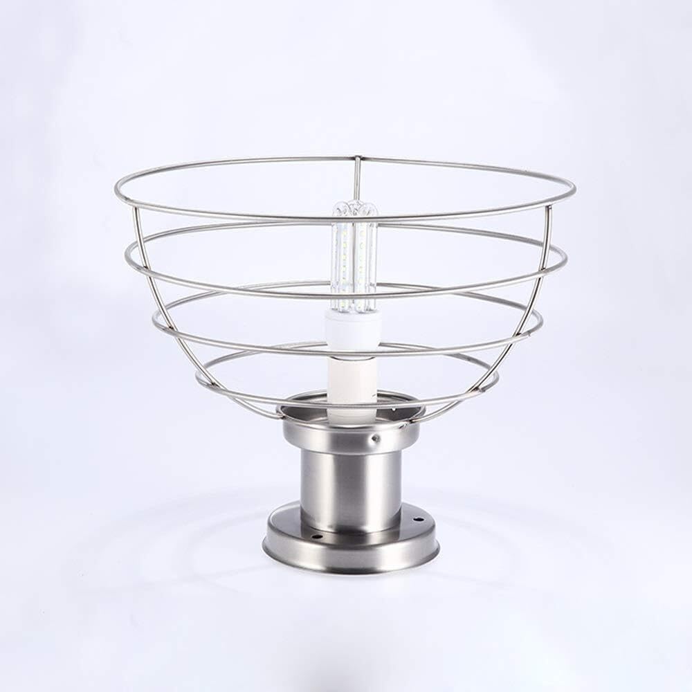 Lampa Słupki Kula Zewnętrzna Kolumna Świetlna Wodoodporna Lampa Słupowa Nowoczesna Okrągła Stal Nierdzewna Akrylowe Oświetlenie Krajobrazowe Zewnątrz i Drogę(30cm)