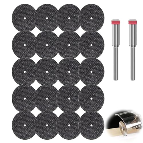 22PCS Cutting Wheels for Dremel, Diamond Cutting Wheels, HSS Circular Saw Blades, Resin Cutting Discs for Wood, Aluminium, Glass, Metal