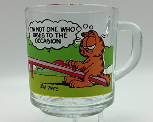McDonald's Garfield Odie Coffee Cup Mug Glass Arlene Pookie Nermal Cartoon 1978