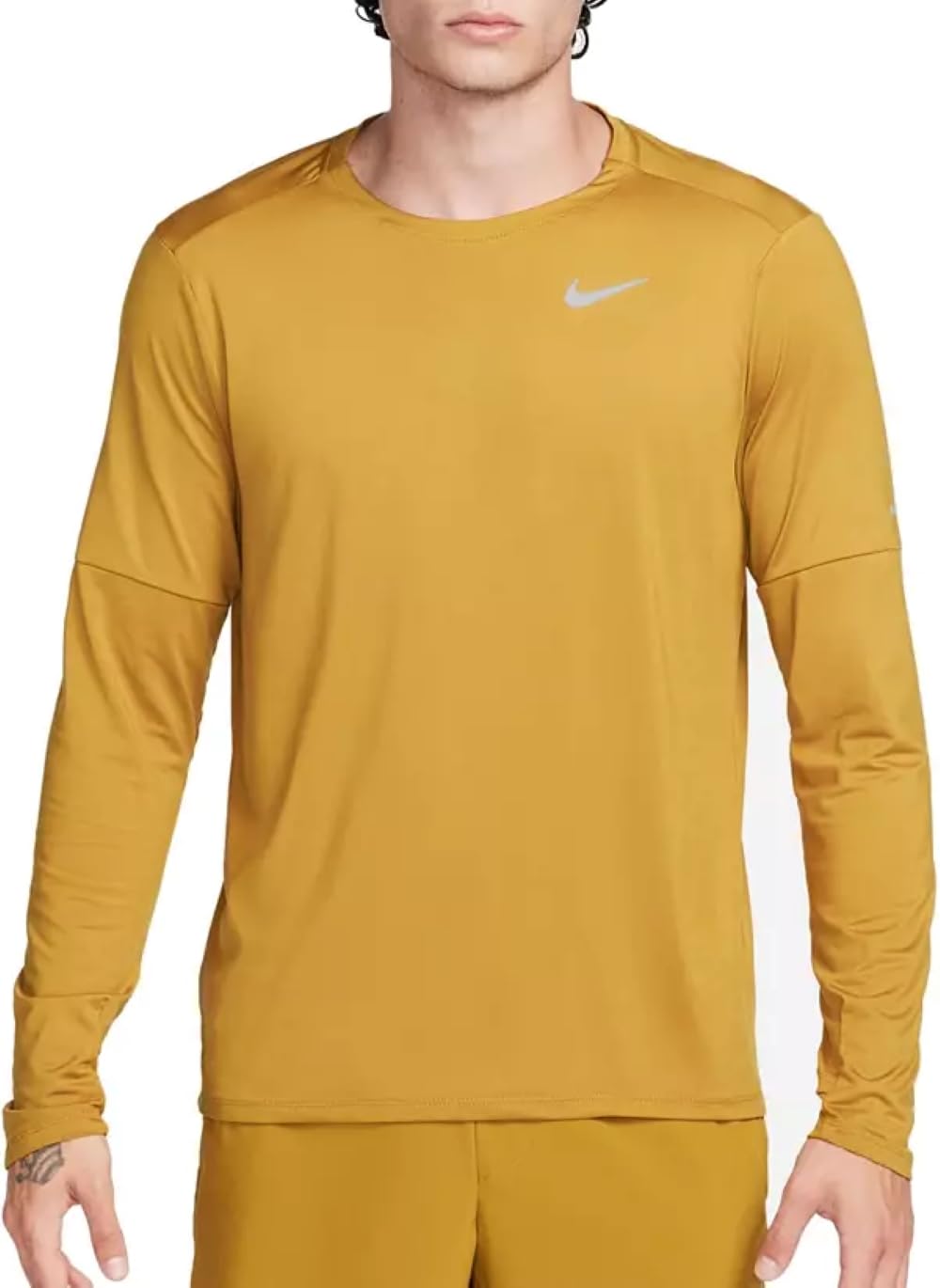Nike Herren Dri-FIT Element Laufshirt Langarm Rundhalsausschnitt Daumenlöcher