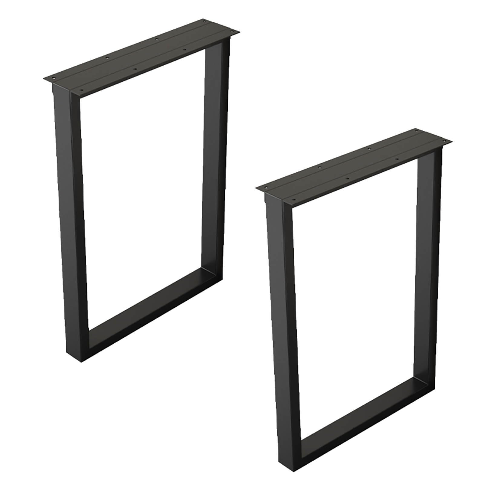 KFGISD, Vintage, Mid-Century Modern Aesthetic, for DIY Coffee Table, Dining Table, Desk ，Metal Furniture Legs(Black,60cm/23.6in)