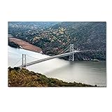 Trademark Fine Art Beer Mountain Bridge by David Ayash Hanging Art Piece, 22'x32'