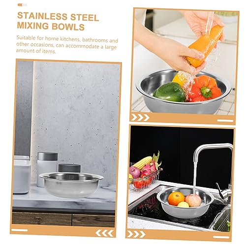 Tazón grande de acero inoxidable multiusos para cocina miniatura 6