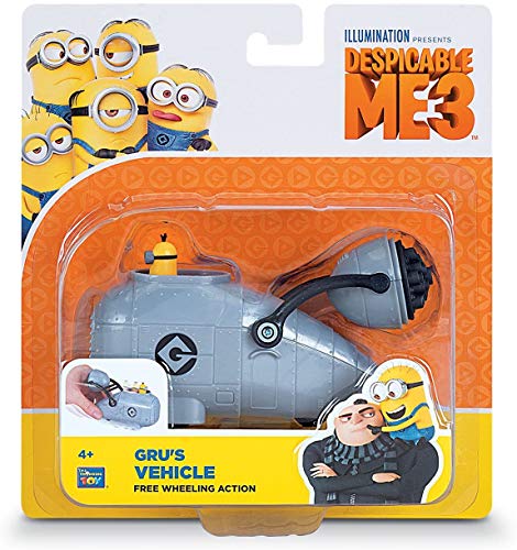 MVS WHOLESALE Grus Free Wheeling Action Vehicle with Tim Included Ideal Stocking Filler Birthday Gift Party Game Prize