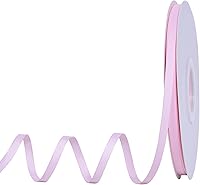 Vista 50 de Rollo de cinta de grogrén sólido YAMA de 5/8 pulgadas - 25 yardas para cintas de envolver regalos, blanco