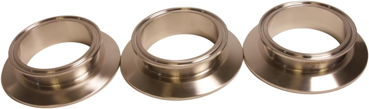 End Cap Reducer | Tri Clamp 4 inch x 3 in. - Stainless Steel SS304 - Glacier Tanks - (3 Pack)