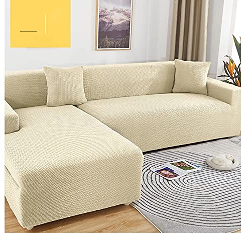 Revêtement de canapé 4 places pour masquer l'usure et protéger les grands sofas - 3
