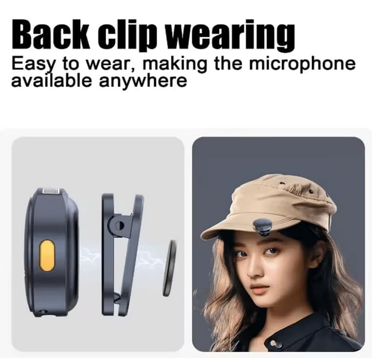 Image of Q8 Dual Wireless Lavalier Microphone with LED Display Case, Noise Cancelling Lapel Microphone for YouTube, Vlogging, Recording, Plug & Play for iPhone, Android