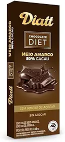 Chocolate Diatt Meio Amargo 50% Cacau Diet 25g