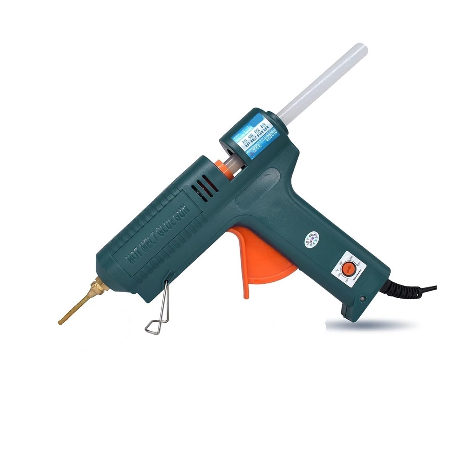 RUHEN Pistolet do klejenia na gorąco 150 W, regulacja temperatury 140 ~ 220 stopni, wymienna dysza, użyj kleju 11 mm do narzędzi naprawczych, DIY, do projektów rzemieślniczych DIY i szybkich napraw w
