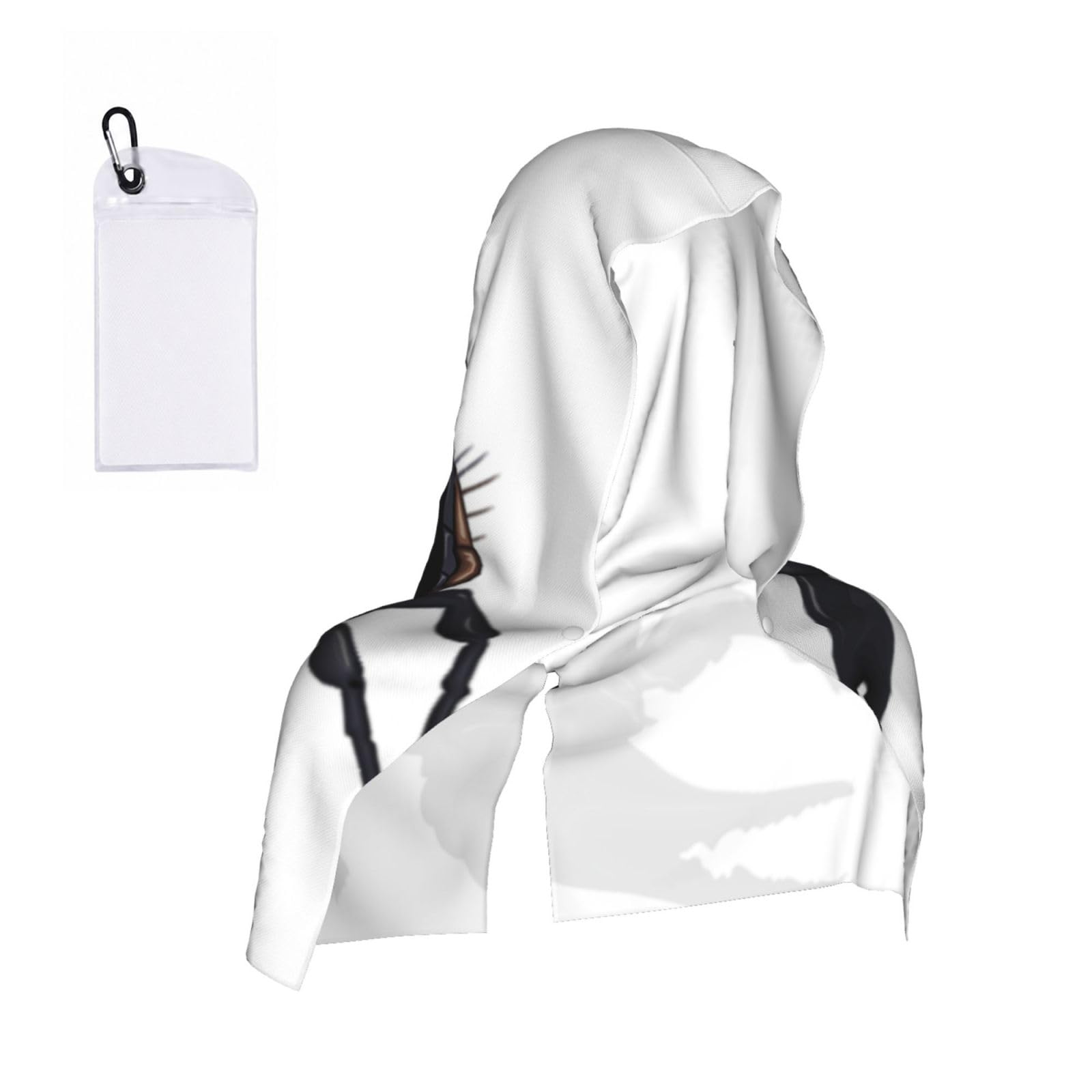 DUWAA Scorpion Print Cooling Hooded Sports Towel, 30×60cm Quick Drying Summer Cool Head Wrap For Neck And Face