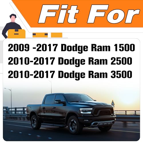 Image of Tailgate Handle Backup Rear View Camera Compatible with Dodge Ram 1500 2009-2017 / Dodge Ram 2500 3500 2010-2017.Replace# 68084284AB, CH1915120, 68197873AA