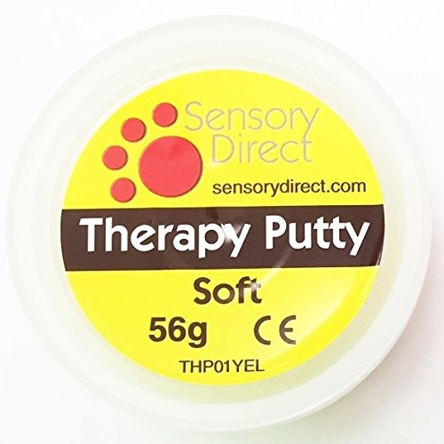 Sensory Direct Therapy Putty - Soft Yellow Slime | For Strengthening & Motor Skills for Autism, Arthritis, Sensory Disorders & Special Needs Kids & Adults | Hand & Finger Physio Exercise | Non Toxic