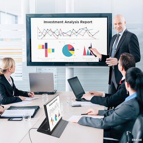 Image of moonka 10.5inch Portable Monitor 1920x1280P FHD IPS Screen USB-C Laptop HDMI Second External Monitor for Laptop,PC,Mac Phone,PS,Swich,IPS Ultra-Thin Zero Frame Gaming Monitor /Premium Smart Cover