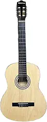 Violão acústico clássico para iniciantes 6 cordas nylon Waldman WN-18 BK - Cor: Natural