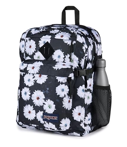 Image of JanSport Main Campus Backpack - Travel or Work Backpack with 15-Inch Laptop Sleeve and Dual Water Bottle Pockets, Eyeball Blossom