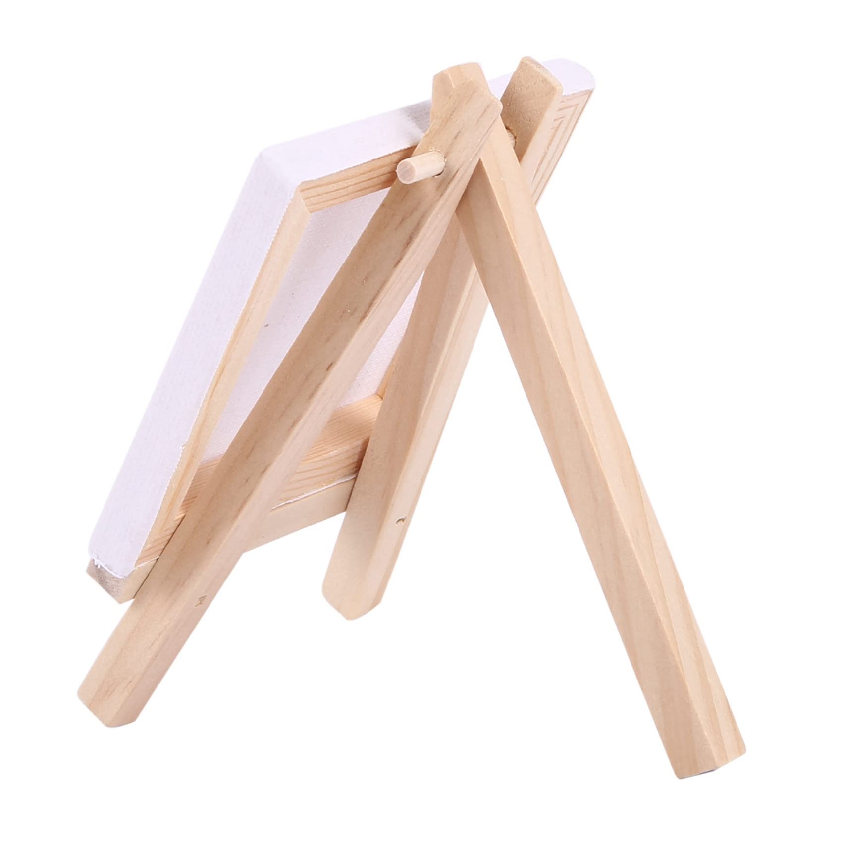 KüNstler zestaw 48 mini sztalugi + 3 x 3 mini płótno zestaw do malowania, rysunek, mały stół, sztaluga na