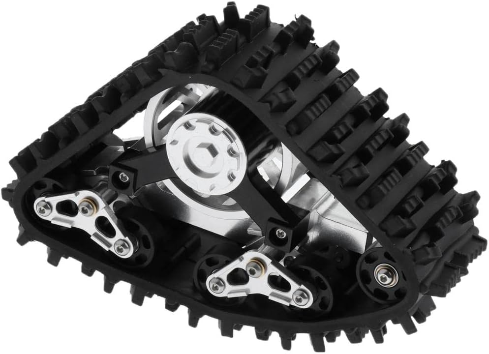 Almencla 2X 1:10 RC Crawlers Tires Track Wheels Mobile Conversion Snow