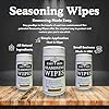 Cookware Care Cast Iron Seasoning Oil Wipes, 50 Count, Made in USA with Grapeseed Oil for Cast Iron Skillet, Blackstone Griddle - Ideal Blackstone Accessories Gift for Men/Dad #3