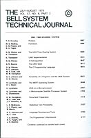 The Bell System Technical Journal July-August 1978, vol 57 no 6 pt 2 , UNIX Time-sharing System B009NOGMPG Book Cover