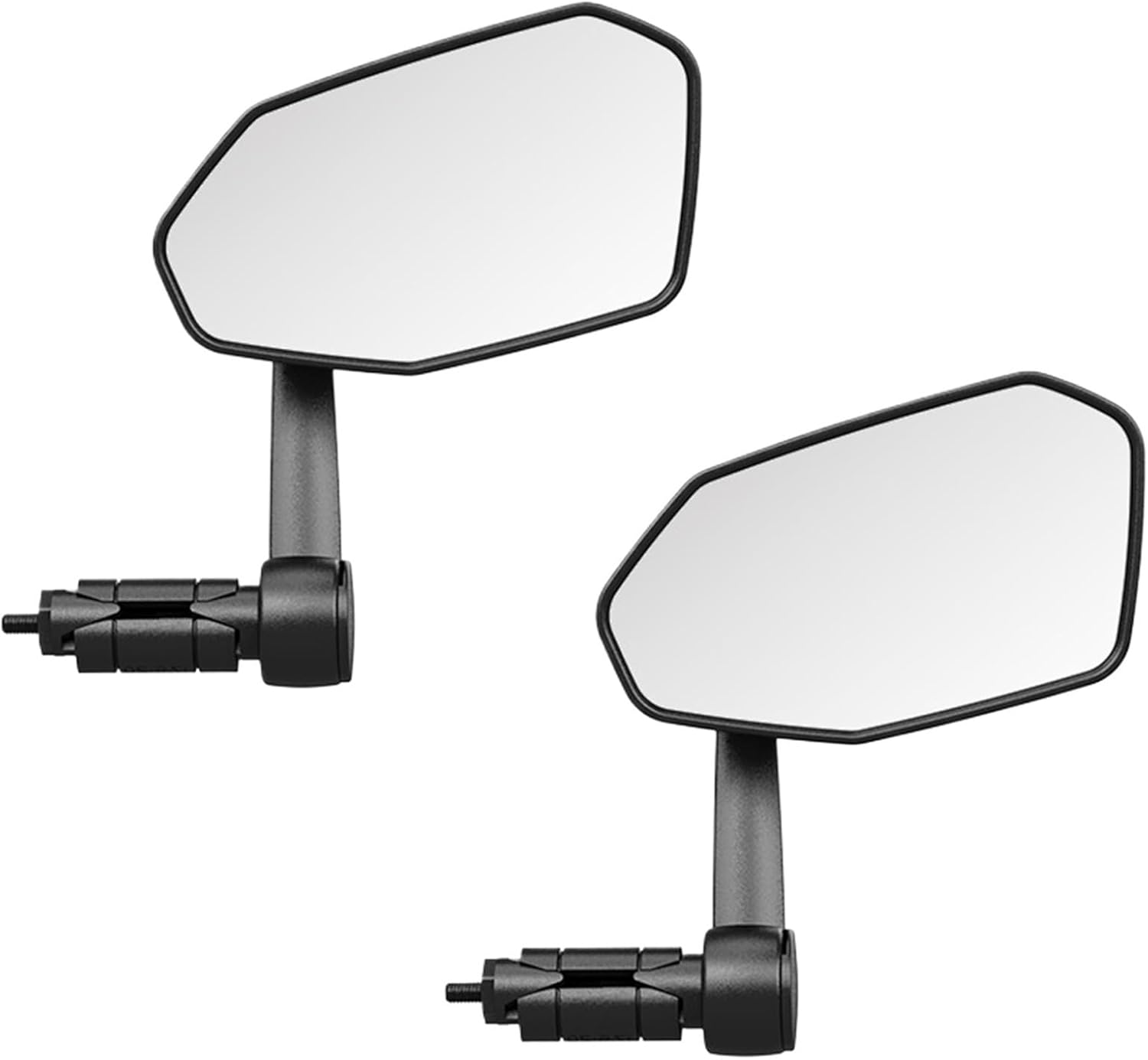 Bicycle Rearview Mirror, Rotatable Adjustable Wide Angle Handlebar End Mirror for MTB Road E-Bike(RM15E Left 2PCS)