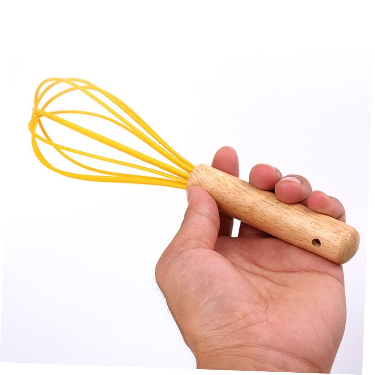 Schneebesen Rührbesen Manueller Schneebesen Mit Buchengriff, Heimküchenmixer, Creme-Teig-Backwerkzeug Handschneebesen(280x70mm)