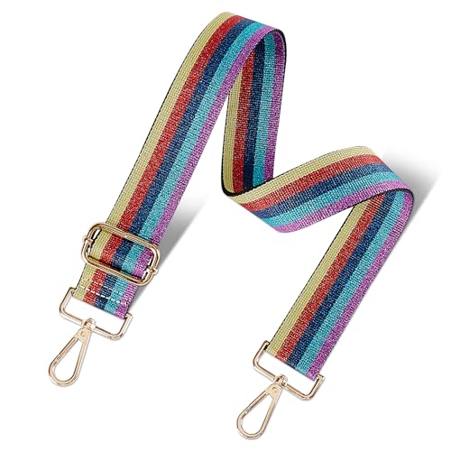 Image of chushui Woven Stripe Purse Straps,Replacement Crossbody Wide Shoulder Adjustable Strap for Bag Handbags