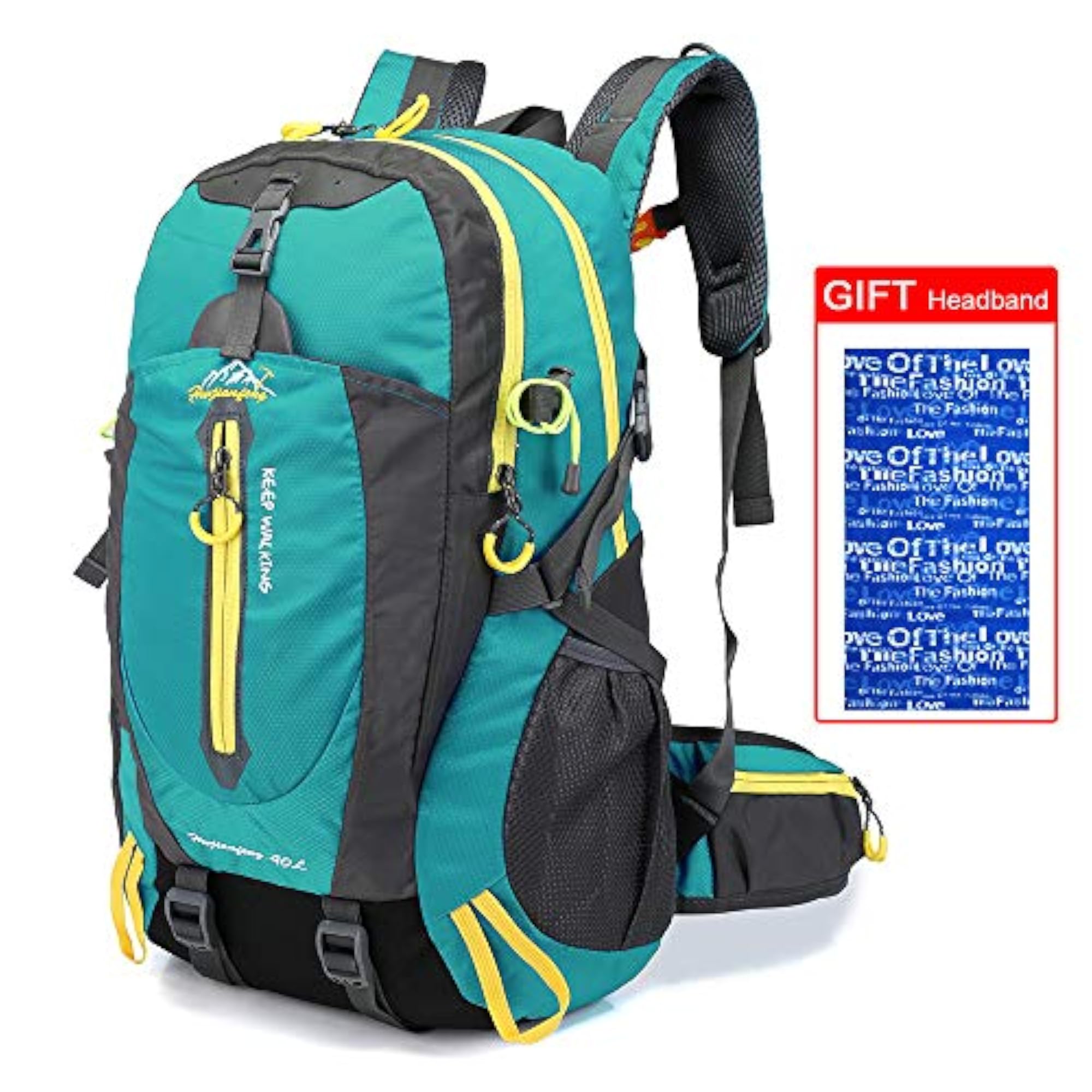40L Water Resistant Travel Backpack for Hiking and Camping