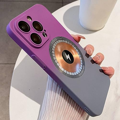 Coque iPhone 14 Pro Max dégradé de couleur violet gris style urbain